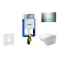 Geberit Kombifix - Ensemble bâti-support, cuvette de toilette et siège D-Code, Rimless, SoftClose, plaque Sigma30, chrome Geberit Kombifix - Ensemble bâti-support, cuvette de toilette et siège D-Code, Rimless, SoftClose, plaque Sigma30, chrome