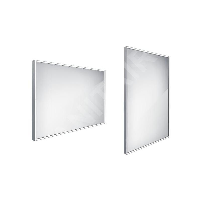 Nimco Miroirs - Miroir avec éclairage LED, 1000x700 mm, aluminium ZP 13004 Nimco Miroirs - Miroir avec éclairage LED, 1000x700 mm, aluminium ZP 13004