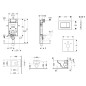 Geberit Kombifix - Ensemble bâti-support, cuvette de toilette et siège ME by Starck, Rimless, SoftClose, plaque Sigma30, chrome Geberit Kombifix - Ensemble bâti-support, cuvette de toilette et siège ME by Starck, Rimless, SoftClose, plaque Sigma30, chrome