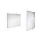 Nimco Miroirs - Miroir avec éclairage LED, 900x700 mm, aluminium ZP 12019 Nimco Miroirs - Miroir avec éclairage LED, 900x700 mm, aluminium ZP 12019