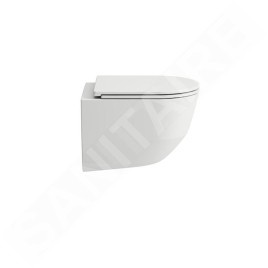 Laufen Pro - WC suspendu Compact avec siège SLIM, fermeture SoftClose, Rimless, blanc H8669550000001