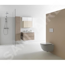 Laufen Pro - WC suspendu avec abattant SLIM, pliable SoftClose, blanc H8669530000001