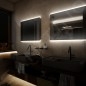 Nimco Miroirs - Miroir avec éclairage LED, 900x700 mm, aluminium ZP 12019 Nimco Miroirs - Miroir avec éclairage LED, 900x700 mm, aluminium ZP 12019