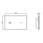 Ideal Standard Symfo - Plaque de déclenchement électronique NT1, blanc R0129SA