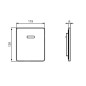 Ideal Standard Septa Pro - Plaque de déclenchement électronique U1, chrome P0114AA