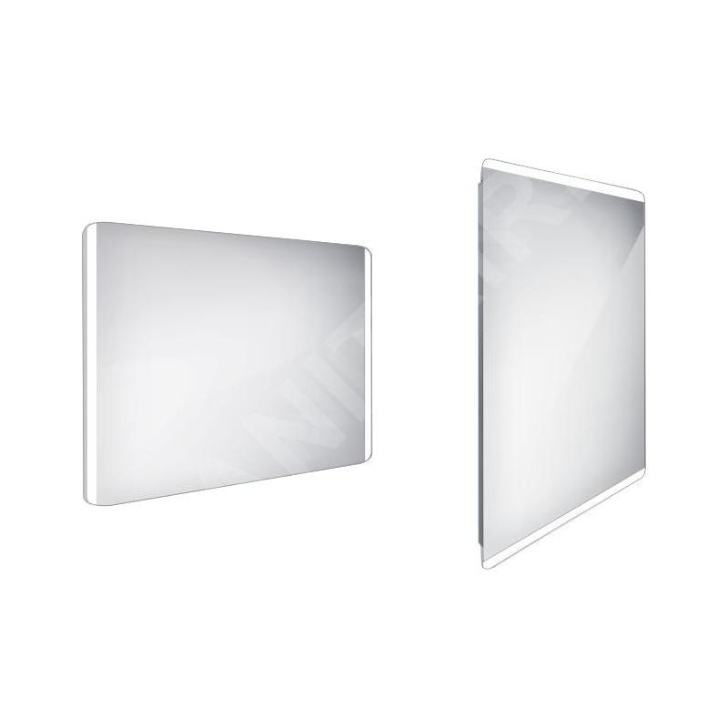 Nimco Miroirs - Miroir avec éclairage LED, 1000x700 mm, aluminium ZP 17004 Nimco Miroirs - Miroir avec éclairage LED, 1000x700 mm, aluminium ZP 17004
