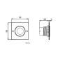 Ideal Standard Septa Pro - Plaque de déclenchement P3, inox R0135MY