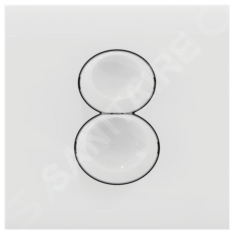 Ideal Standard Septa Pro - Plaque de déclenchement de la chasse d’eau P4, blanc R0136AC