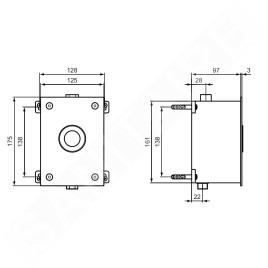 Ideal Standard Septa Pro - Plaque de déclenchement de chasse d’eau U2, chrome P0115AA