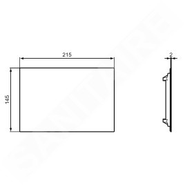 Ideal Standard Septa Pro - Trappe de visite, chrome R0137AA