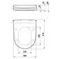 Laufen Cleanet Riva - Siège WC, fermeture SoftClose, blanc mat H8916917570001