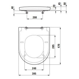 Laufen The New Classic - Abattant WC rabattable SoftClose, blanc H8918510000001