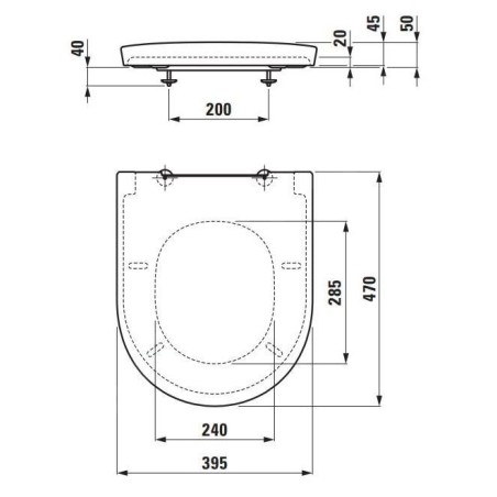 Laufen The New Classic - Abattant WC rabattable SoftClose, blanc H8918510000001