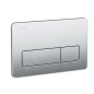 Laufen LIS - Plaque de déclenchement AW2, antivandalisme, inox H8956620000001