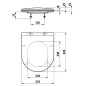Laufen Pro - Abattant WC Slim, blanc H8989600000001