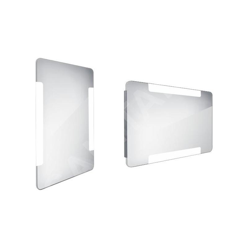 Nimco Miroirs - Miroir de salle de bain LED 500 x 800 mm, arrondi, aluminium ZP 18001 Nimco Miroirs - Miroir de salle de bain LED 500 x 800 mm, arrondi, aluminium ZP 18001