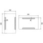 Nimco Miroirs - Miroir de salle de bain LED 500 x 800 mm, arrondi, aluminium ZP 18001 Nimco Miroirs - Miroir de salle de bain LED 500 x 800 mm, arrondi, aluminium ZP 18001
