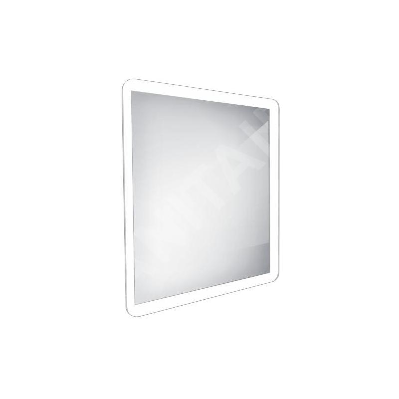 Nimco Miroirs - Miroir de salle de bains éclairé par LED 600 x 600 mm, arrondi, aluminium ZP 19066 Nimco Miroirs - Miroir de salle de bains éclairé par LED 600 x 600 mm, arrondi, aluminium ZP 19066