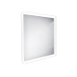 Nimco Miroirs - Miroir de salle de bains éclairé par LED 600 x 600 mm, arrondi, aluminium ZP 19066 Nimco Miroirs - Miroir de salle de bains éclairé par LED 600 x 600 mm, arrondi, aluminium ZP 19066