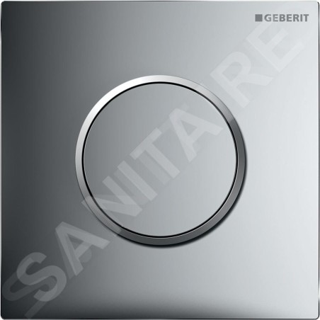 Geberit Systèmes de chasse d’eau - Commande pneumatique pour urinoir, type 10, chrome / chrome mat 116.015.KH.1