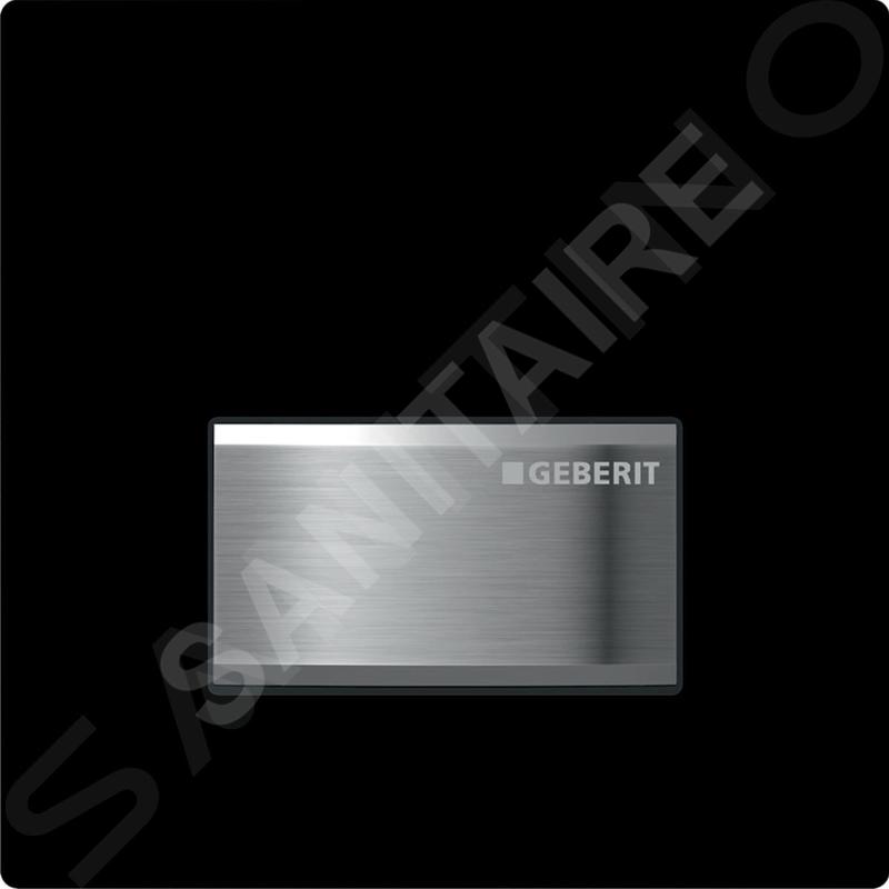 Geberit Sigma50 - Commande du rinçage de l'urinoir, chrome/noir 116.016.DW.5
