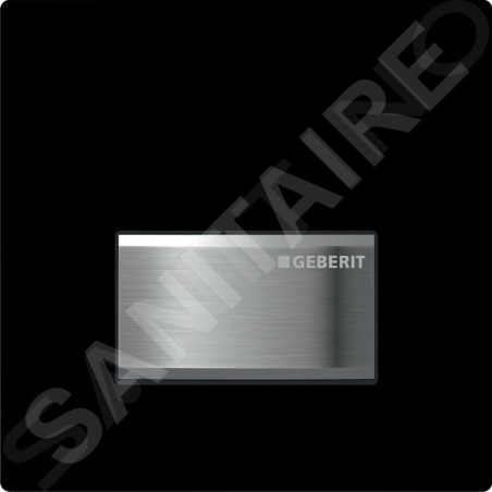 Geberit Sigma50 - Commande du rinçage de l'urinoir, chrome/noir 116.016.DW.5