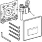 Geberit Sigma50 - Commande du rinçage de l'urinoir, chrome/noir 116.016.DW.5