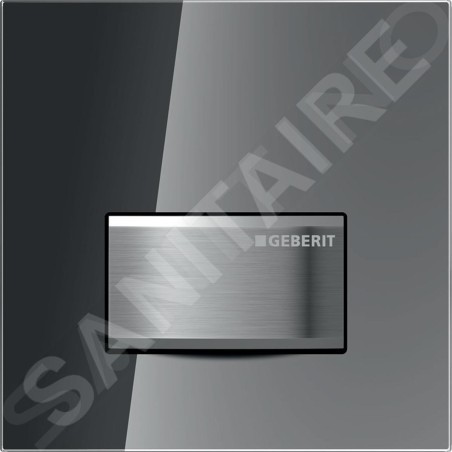 Geberit Sigma50 - Commande du rinçage de l'urinoir, chrome/verre fumée 116.016.SD.5