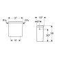 Geberit Selnova Square - Réservoir de chasse d'eau, 370x390 mm, blanc 501.578.01.1 Geberit Selnova Square - Réservoir de chasse d'eau, 370x390 mm, blanc 501.578.01.1