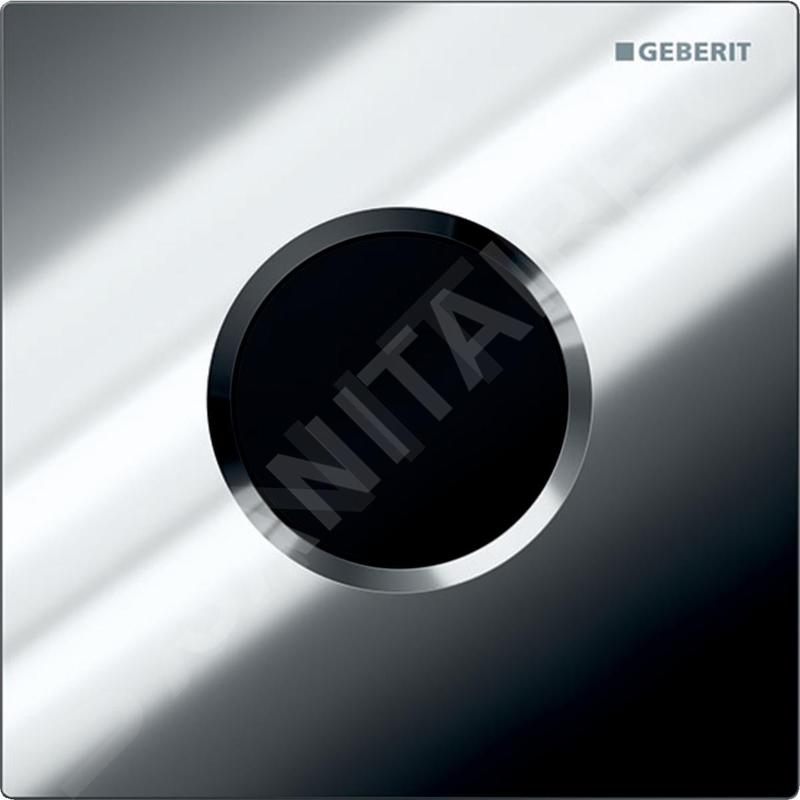 Geberit Systèmes de chasse d’eau - Commande de WC à déclenchement électronique du rinçage, alimentation sur secteur, plaque Geberit Systèmes de chasse d’eau - Commande de WC à déclenchement électronique du rinçage, alimentation sur secteur, plaque