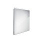 Nimco Miroirs - Miroir avec éclairage LED, 600x700 mm, aluminium ZP 8002 Nimco Miroirs - Miroir avec éclairage LED, 600x700 mm, aluminium ZP 8002