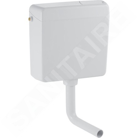 Geberit Accessoires - Réservoir de chasse d'eau AP123, rinçage Start / Stop, alimentation latérale, blanc alpin 123.105.11.1