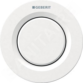 Geberit Systèmes de chasse d’eau - Déclenchement à distance type 01, pneumatique, pour rinçage simple touche, blanc alpin