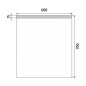Nimco Miroirs - Miroir avec éclairage LED, 600x700 mm, aluminium ZP 8002 Nimco Miroirs - Miroir avec éclairage LED, 600x700 mm, aluminium ZP 8002