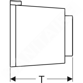 Geberit Systèmes de chasse d’eau - Déclenchement à distance type 01, pneumatique, pour rinçage double touche, blanc alpin