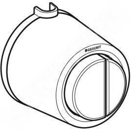 Geberit Systèmes de chasse d’eau - Déclenchement à distance type 01, pneumatique, pour rinçage double touche, blanc alpin