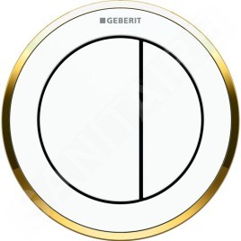 Geberit Systèmes de chasse d’eau - Déclenchement à distance type 10, pneumatique, pour rinçage double touche, blanc alpin /