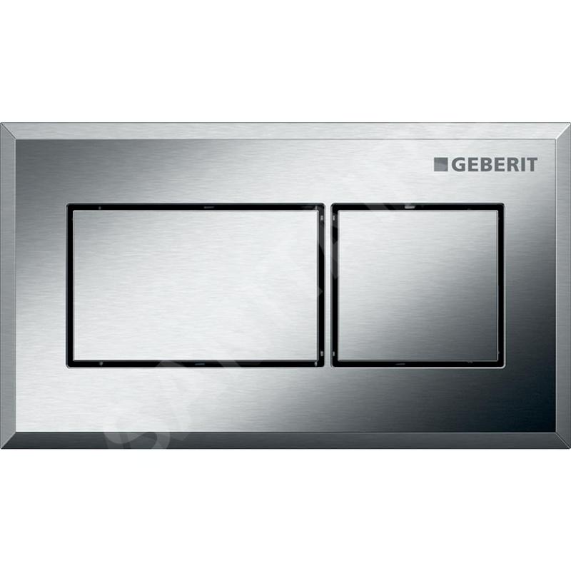 Geberit Systèmes de chasse d’eau - Déclenchement à distance pneumatique, pour réservoir Sigma 8 cm encastré, chrome brossé