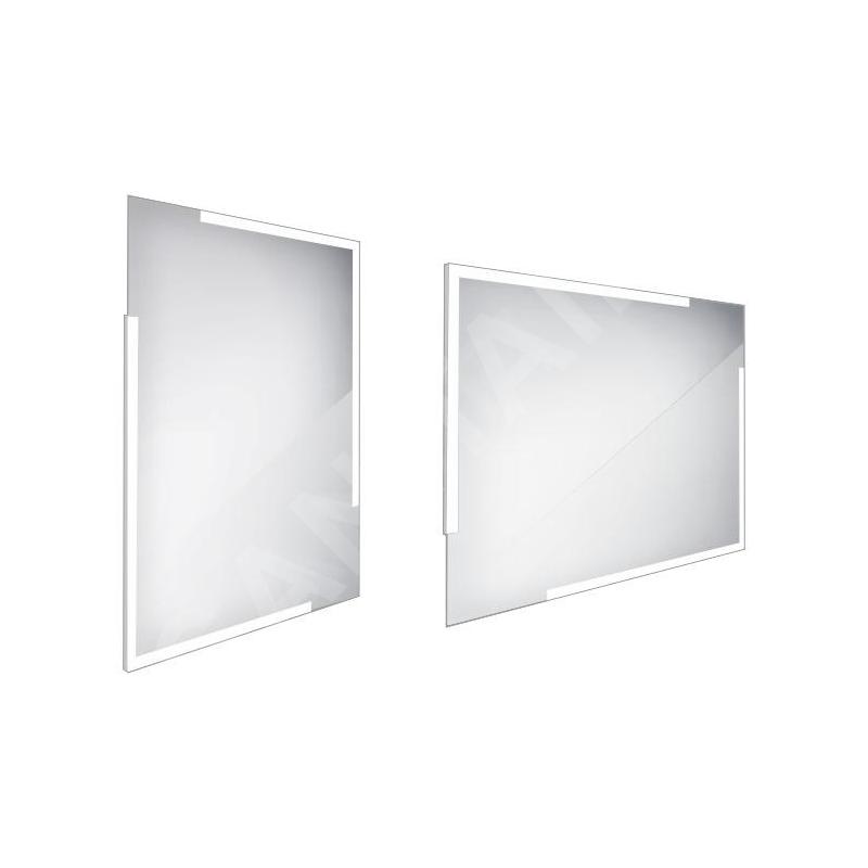 Nimco Miroirs - Miroir avec éclairage LED, 600x800 mm, carré, aluminium ZP 14002 Nimco Miroirs - Miroir avec éclairage LED, 600x800 mm, carré, aluminium ZP 14002
