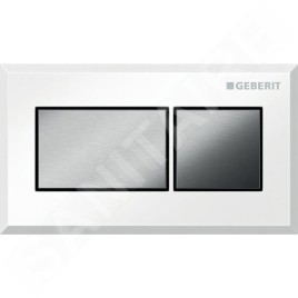 Geberit Systèmes de chasse d’eau - Déclenchement à distance pneumatique, pour réservoir Sigma 8 cm encastré, blanc / chrome