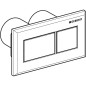 Geberit Systèmes de chasse d’eau - Déclenchement à distance pneumatique, pour réservoir Sigma 8 cm encastré, blanc / chrome