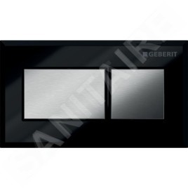 Geberit Systèmes de chasse d’eau - Déclenchement à distance pneumatique, pour rinçage double touche, noir / chrome 116.051.KV.1