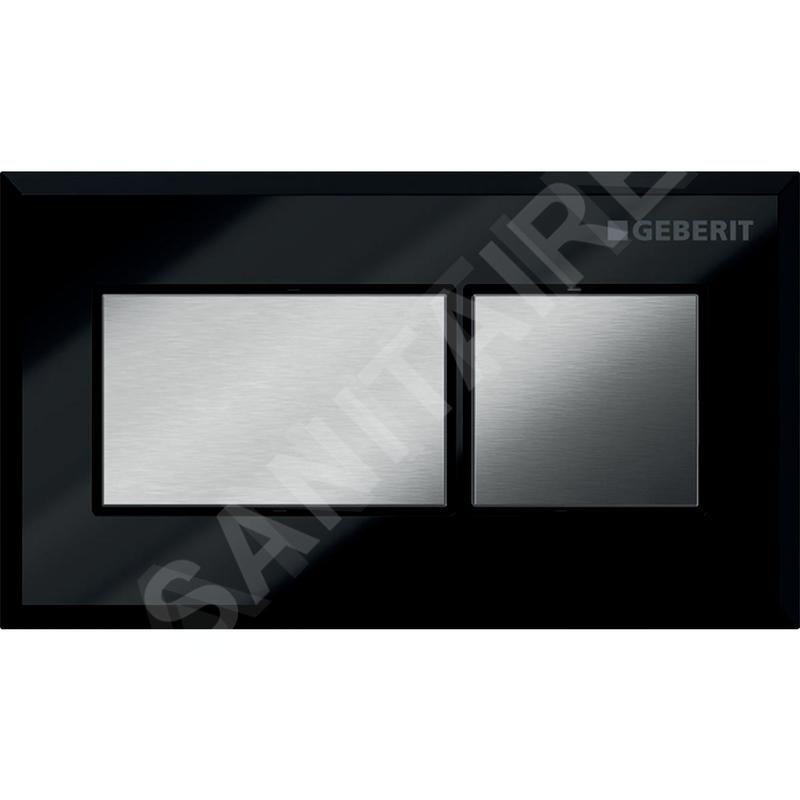 Geberit Systèmes de chasse d’eau - Déclenchement à distance pneumatique, pour rinçage double touche, noir / chrome 116.051.KV.1