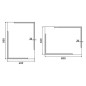 Nimco Miroirs - Miroir avec éclairage LED, 600x800 mm, carré, aluminium ZP 14002 Nimco Miroirs - Miroir avec éclairage LED, 600x800 mm, carré, aluminium ZP 14002