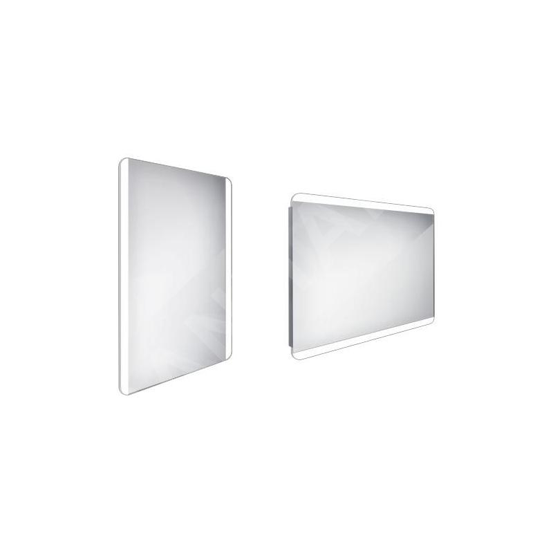 Nimco Miroirs - Miroir de salle de bain LED 500 x 700 mm, arrondi, aluminium ZP 17001 Nimco Miroirs - Miroir de salle de bain LED 500 x 700 mm, arrondi, aluminium ZP 17001