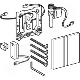 Geberit Systèmes de chasse d’eau - Commande de WC à déclenchement électronique du rinçage, alimentation sur secteur, plaque de