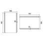 Nimco Miroirs - Miroir de salle de bain LED 500 x 700 mm, arrondi, aluminium ZP 17001 Nimco Miroirs - Miroir de salle de bain LED 500 x 700 mm, arrondi, aluminium ZP 17001