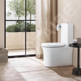 Duravit White Tulip - Réservoir de chasse d'eau 370x145 mm, connexion à gauche, blanc 0933100005