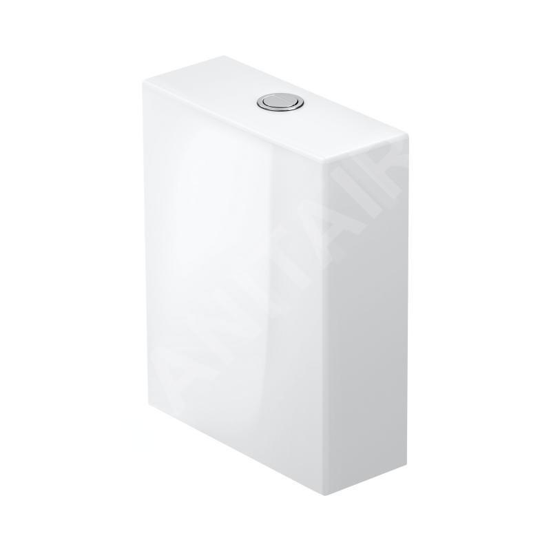 Duravit White Tulip - Réservoir de chasse d'eau 370x145 mm, connexion à gauche, blanc 0933100085 Duravit White Tulip - Réservoir de chasse d'eau 370x145 mm, connexion à gauche, blanc 0933100085