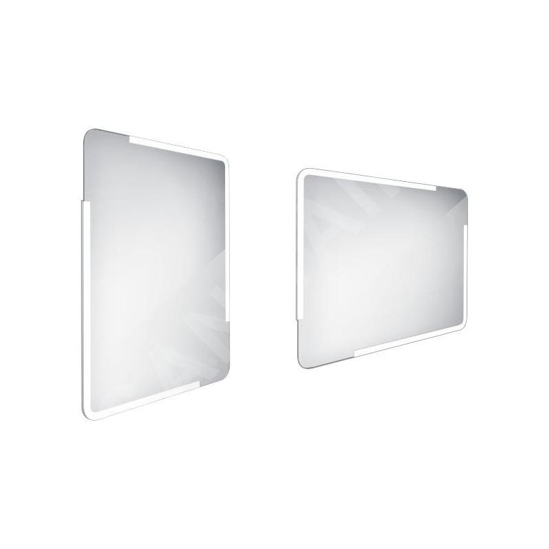 Nimco Miroirs - Miroir avec éclairage LED, 600x800 mm, arrondi, aluminium ZP 15002 Nimco Miroirs - Miroir avec éclairage LED, 600x800 mm, arrondi, aluminium ZP 15002